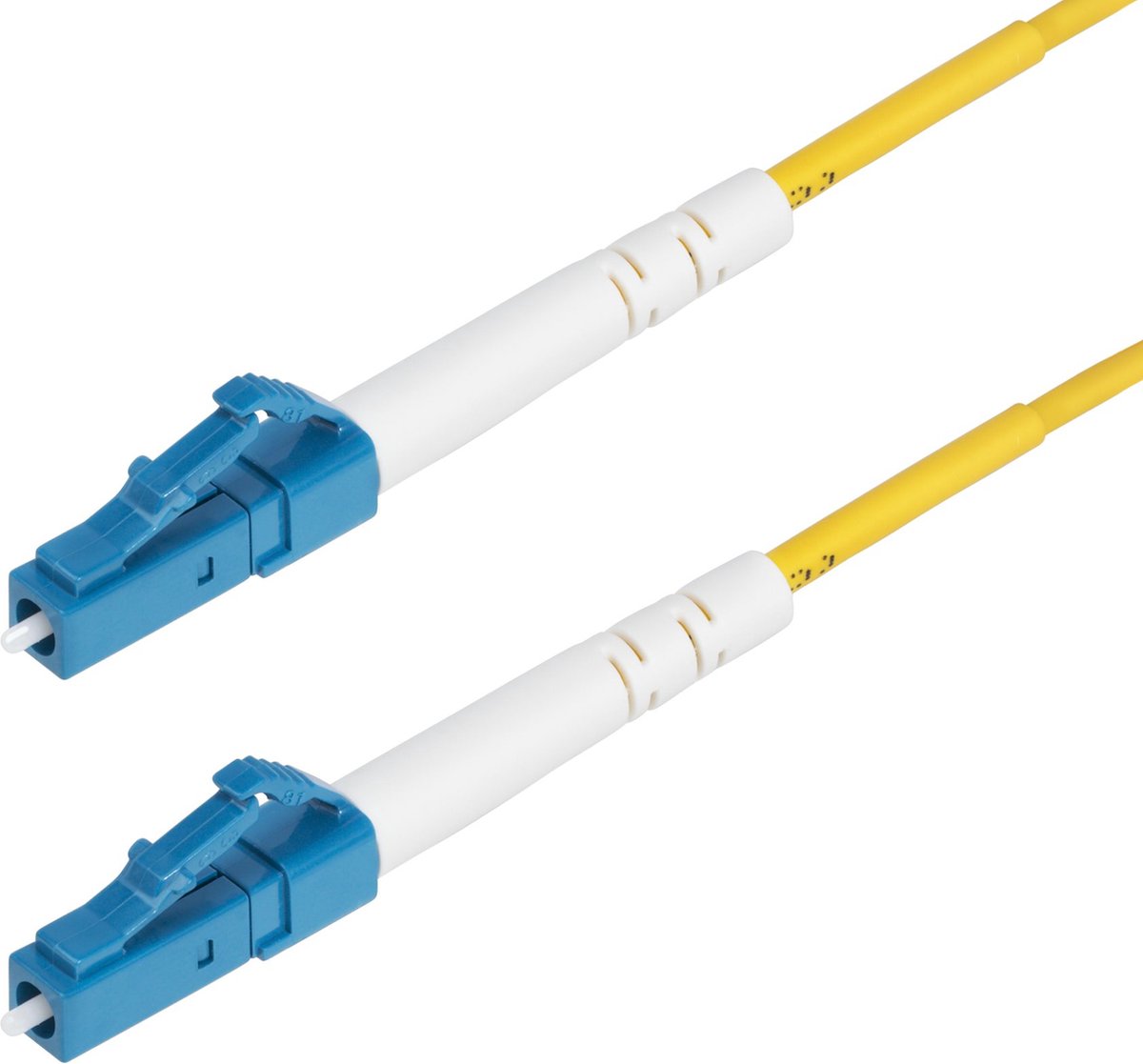 StarTech.com 1m (3.3ft) LC to LC (UPC) OS2 Single Mode Simplex Fiber Optic Cable, 9125µm, Laser Optimized, 40G100G, Bend Insensitive, Low Insertion