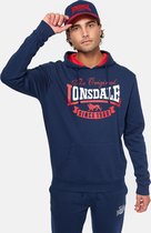 Lonsdale Heren sweatshirt met capuchon regular fit STOTFIELD