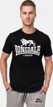 Lonsdale T-Shirt Logo T-Shirt normale Passform Black-XXL