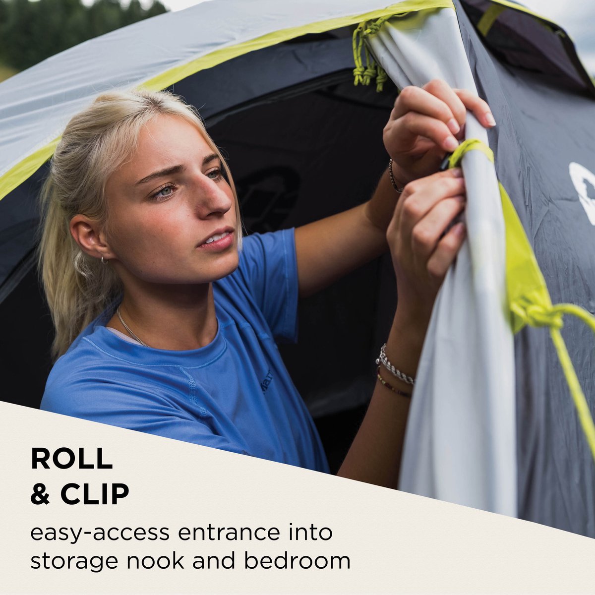 Coleman Darwin 3 Koepeltent - tent 3 persoons - Grijs – foto 6