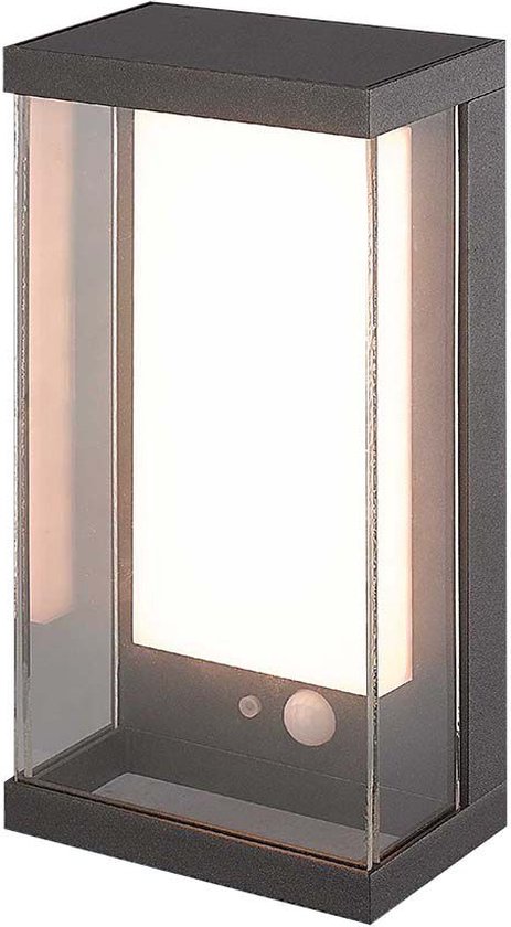 V-TAC VT-1193-G wandlamp op zonne-energie - IP54 - Grijze behuizing - 95 Lumen - 3000K