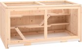 vidaXL-Cage à hamster-89,5x45x45cm-Épicéa massif