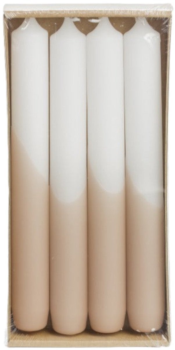 Luxe Dinerkaarsen Half Dipped - Rustik Lys - Tafelkaarsen - Pastel Pink Roze - Set Van 4 Kaarsen - 2,15 x 19 cm — cadeau in Wonen & Interieur - foto 8