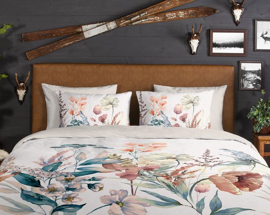 Good Morning Dekbedovertrek "bloemen" - Multi - (140x200/220 cm) - Katoen Flanel van Good Morning — afbeelding 2
