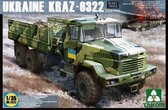 1:35 Takom 2022 Ukraine KrAZ-6322 - Heavy Truck - late type Plastic Modelbouwpakket