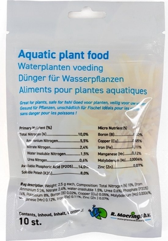 Foto: Voedingstabletten 10x per zakje waterplantenvoeding aquatic plant food