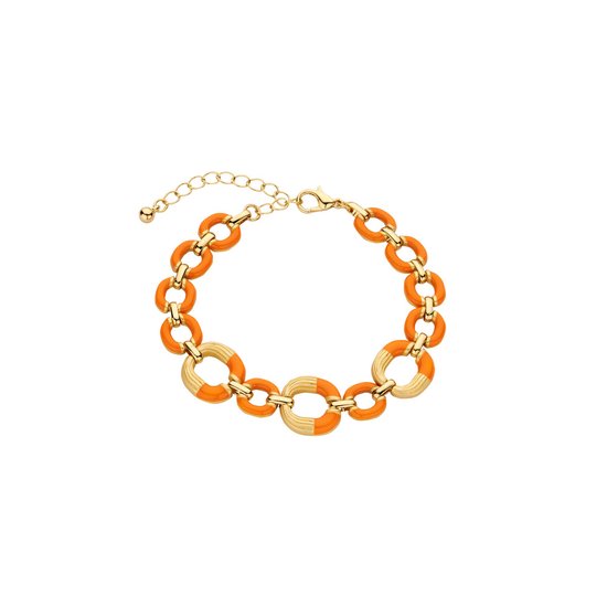 Les Cordes - XIMENA (AB) - Bracelet - Oranje - Métal - Bijoux - Femme - Printemps/Été
