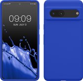 kwmobile telefoonhoesje geschikt voor Google Pixel 7 - Hoesje met siliconen coating - Smartphone case in Baltisch blauw