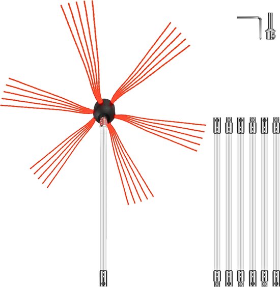 Foto: 6 delige professionele raamreinigingsset 35 cm siliconen rakel microvezel schrubber met 3 rubberstroken en microvezeldoek voor doucheglas spiegels deuren