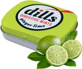 Dills Ginger & Lime Digistive Mints - 24 stuks - Spijsvertering - Suikervrij