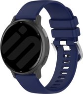 Strap-it Smartwatch siliconen Classic bandje - geschikt voor Garmin Vivoactive 4 (45mm) / Venu 2 / Venu 3 / Forerunner 255 / Forerunner 265 - donkerblauw