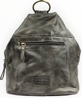 Bizzoo backpack with metal ring grey