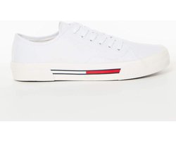 Tommy Hilfiger Tommy Jeans - Dames Sneakers - Wit - Veters - Logo