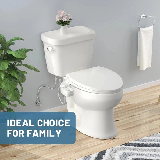 Bidet Toilet Seat Japans Toilet YISSVIC , Bidet, Niet Elektrisch, Dubbele Sproeiers Met Verwarming