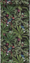 Walls4You papier peint feuilles de jungle tropicale et oiseaux de paradis noir et vert - 935332 - 0 x 10,05 m