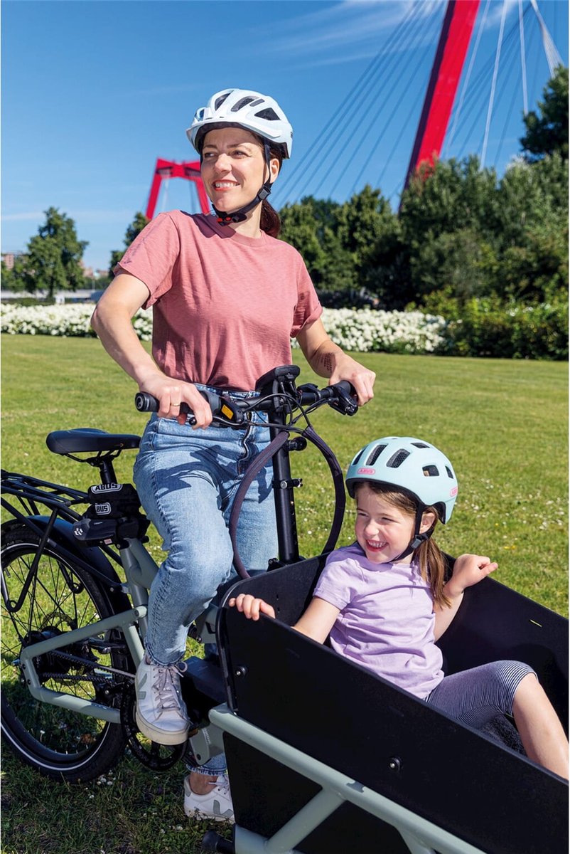 Fietshelm ABUS YOUN-I 2.0 iced mint S - 48-54 cm - turquoise - Geschikt voor gebruik op elektrische fietsen - stadsfietsen - 240 g