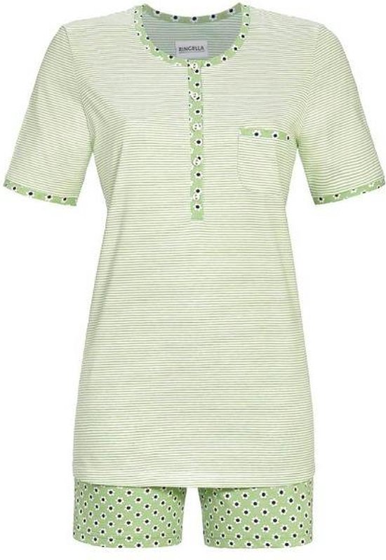 Ringella Pyjama korte broek - Groen - Dames - Volwassenen