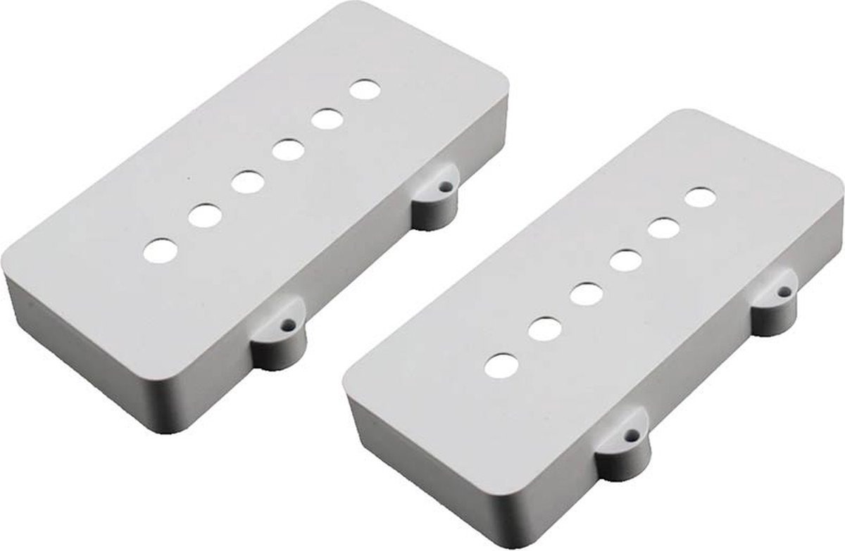 Allparts PC6400050 pickup covers voor Jazzmaster, verouderd wit, set van 2