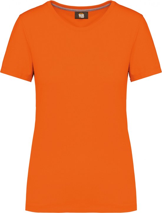 T-shirt Dames 3XL WK. Designed To Work Ronde hals Korte mouw Orange 65% Polyester, 35% Katoen