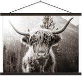 Affiche scolaire - Highlander écossais - Zwart - Wit - 150x113 cm - Lattes noires