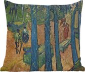 Tuinkussen - Les Alyscamps - Vincent van Gogh - 40x40 cm - Weerbestendig