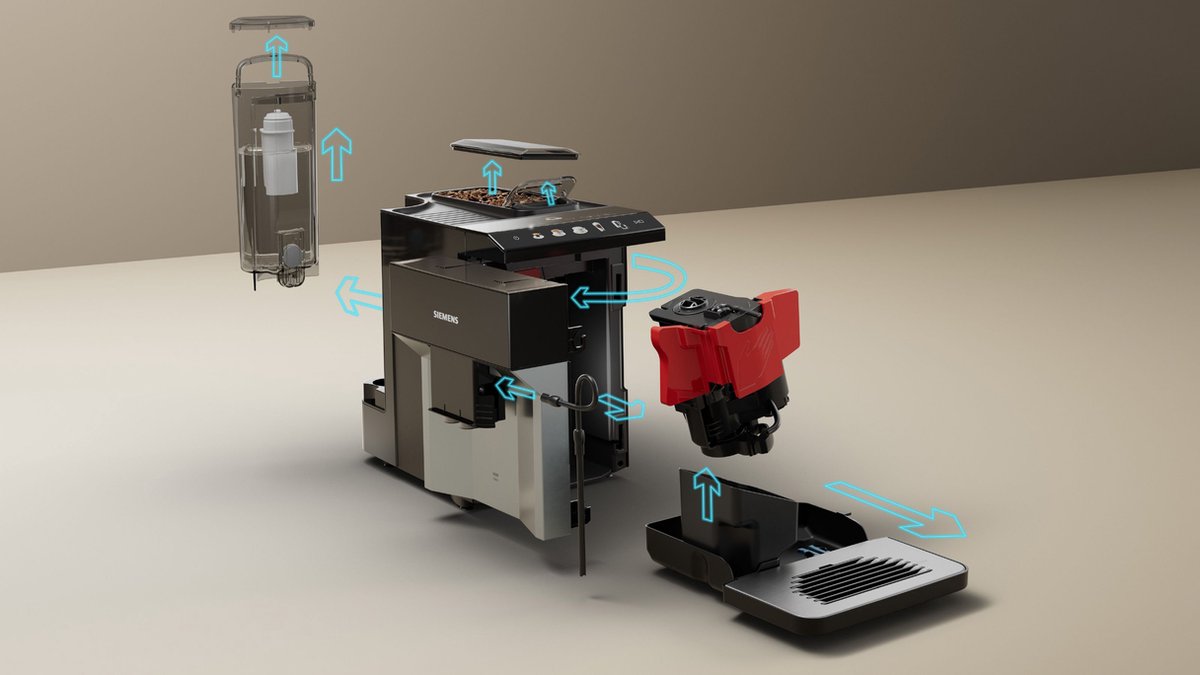 Afbeelding 3 van Siemens EQ500 TP511R01 - Volautomatische Espressomachine - Licht zilver