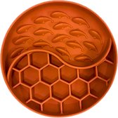 HappyPaws - Bol anti-gobble robuste - Mangeoire lente - Mangeoires pour chien - Nid d'abeille - Terre cuite
