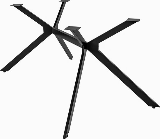 Pieds de table CLP Cascada - Structure de table - Base de table - Revêtement en poudre - Métal - Zwart - noir S