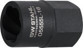 SW-Stahl spiraalgroefwisselplaat 3/8 inch, 16 mm uitwendig 6-kant, 05555L-16