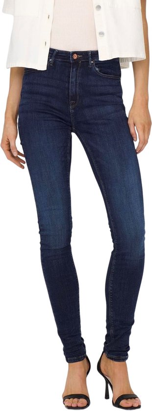 Only Onlpaola Hw Sk Dnm Jeans  Dark Blue Denim