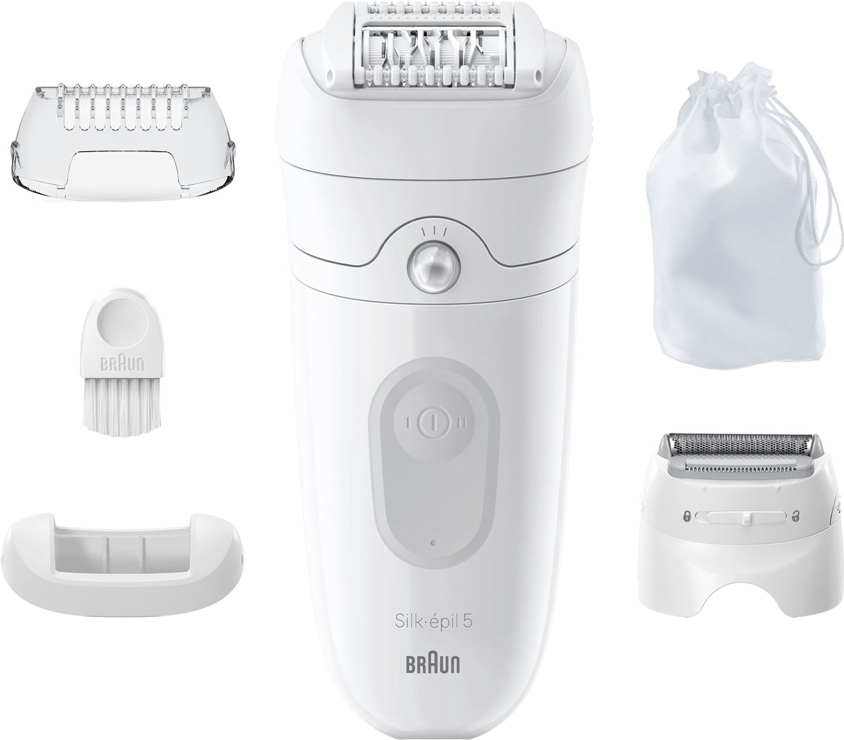 Bol.com Braun Silk·épil 5 - Epilator met Ladyshave opzetstuk - type 5-041 - Wit/Grijs aanbieding