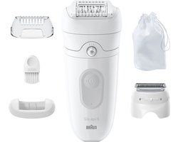 Braun Silk·épil 5 - Epilator met Ladyshave opzetstuk - type 5-041 - Wit/Grijs
