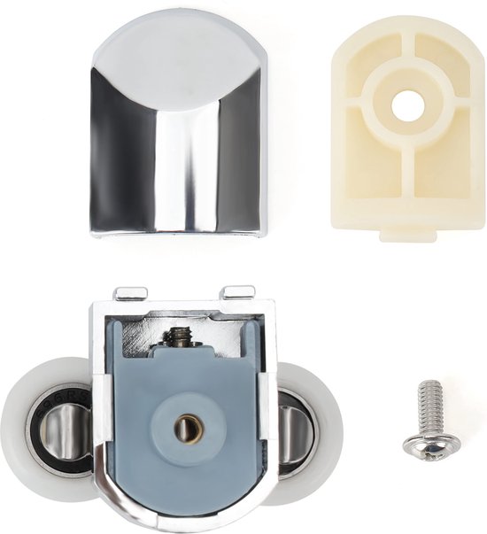 KARZO - Set van 4 douchedeur rollers met een diameter van 27 mm