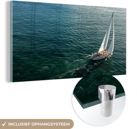 Peinture sur verre - Voiles pleines du voilier sur l'eau - 160x80 cm - Peintures sur Verre Peintures - Photo sur Glas