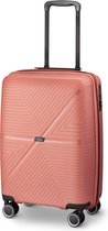 Oskol by Jump - Handbagage 55 cm - 4 Wielen - TSA-Cijferslot - Expandable - Roze