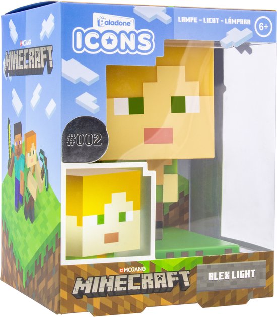 Paladone Minecraft Nachtlamp - Alex - Icon Light - 3D Lamp