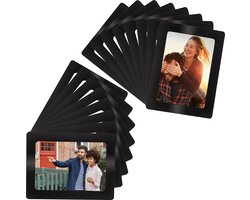 Belle Vous Zwart Magnetische Koelkast Foto Lijstjes (15 Pak) – Voor Foto’s 10 x 15 cm/ 4 x 6 Inches – Foto Collage Lijstjes voor Koelkast, Diepvries & Metalen Oppervlakken