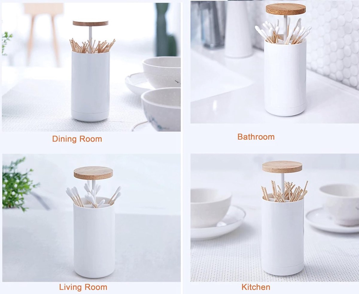 Distributeur Automatique De Coton-Tiges,Boîte De Rangement