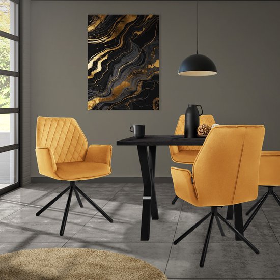 Zouron Eetkamerstoelen (met armleuningen en rugleuning