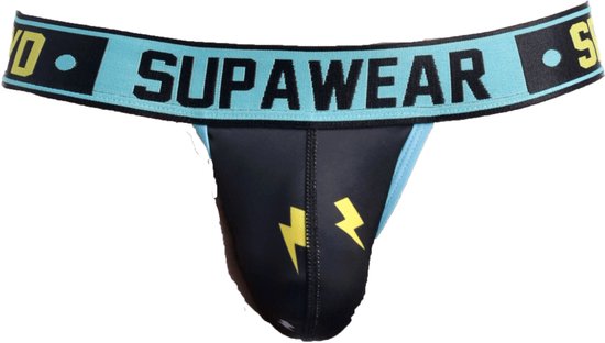 Supawear Sprint Jockstrap Black Thunder - MAAT M - Heren Ondergoed - Jockstrap voor Man - Mannen Jock
