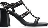 Sacha - Dames - Zwarte sandalen met hak - Maat 42