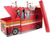 Home deco kids - Speelgoed opbergbox - Brandweerwagen
