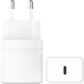 Chargeur USB C - Adaptateur USB-C 20 W - Convient pour Apple et Samsung - Chargeur rapide iPhone - Chargeur Fast Samsung - Wit