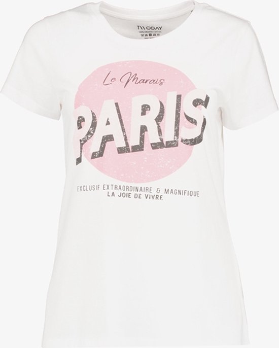 T-shirt pour femme TwoDay avec texte imprimé blanc - Taille 3XL