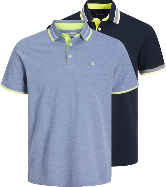 Foto: Jack jones jjepaulos polo ss 2pk mp noos heren poloshirt maat s