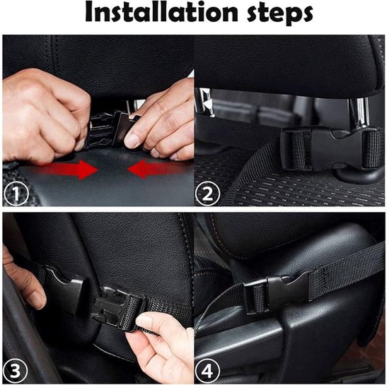 Organisateur De Siège Auto Enfant ASSRECT Avec Plateau Pliable | 2 Pièces Protections Dossier - Tissu Oxford