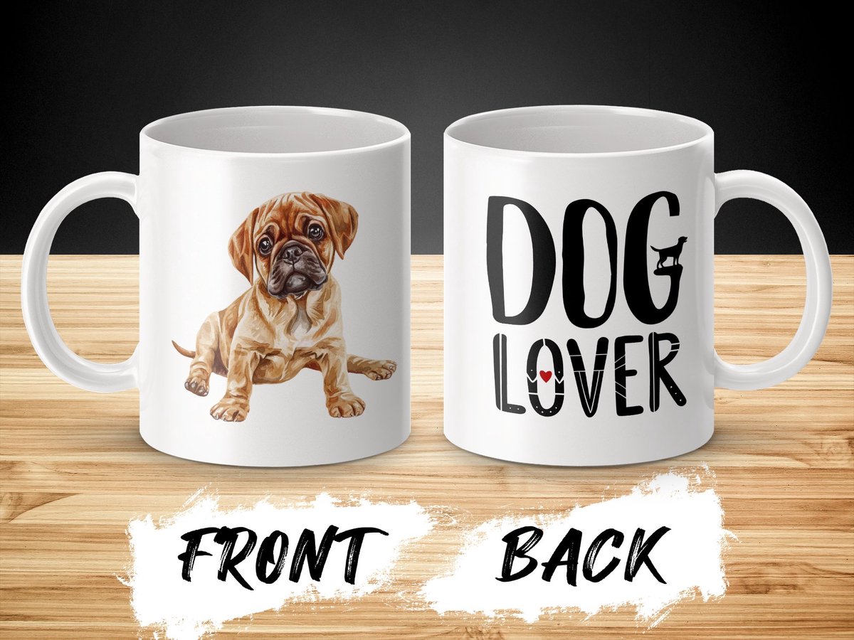 Mok Puggle dog hond/ dog lover
