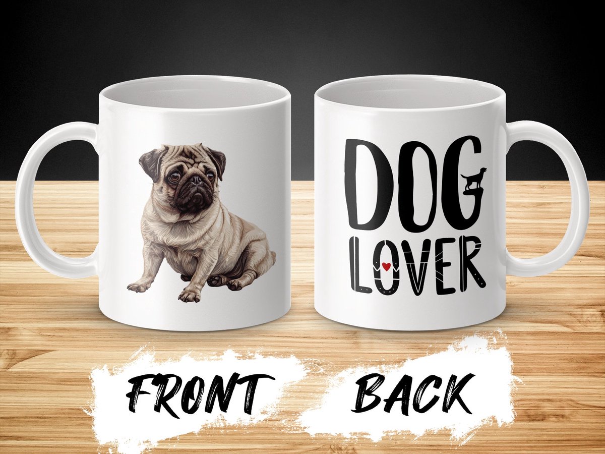 Mok Pug dog hond/ dog lover