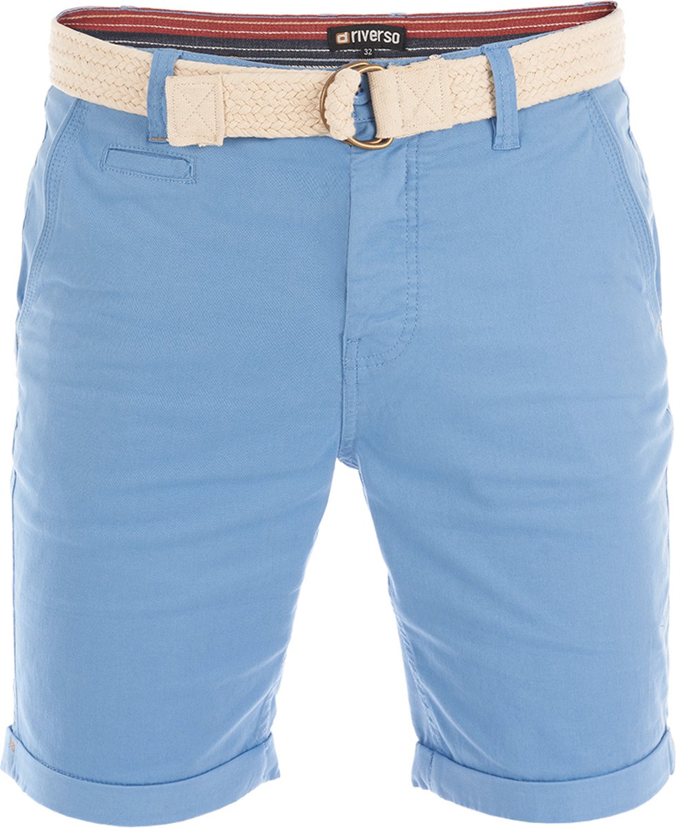 riverso Heren Short RIVHenry regular/straight Blauw W 42 Volwassenen Zomershorts