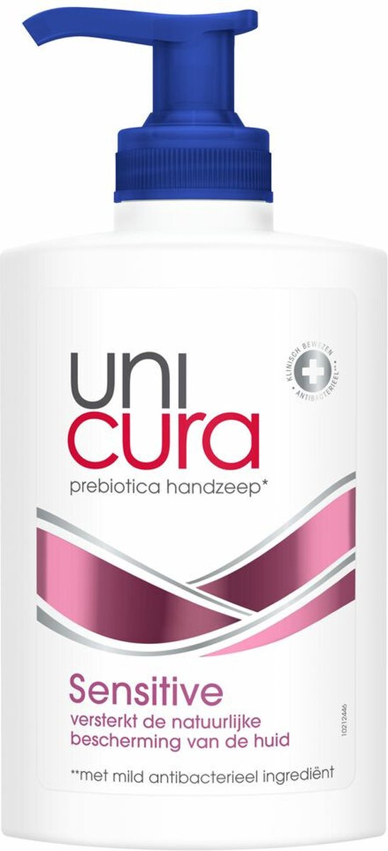 Unicura 6x Vloeibare Handzeep Prebiotica Sensitve 250 ml